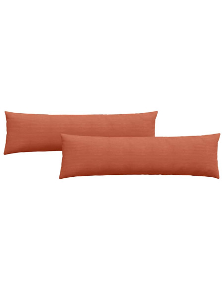 Cuscini da Divano 2 pcs Rosso Arancio 145 x 40 cm