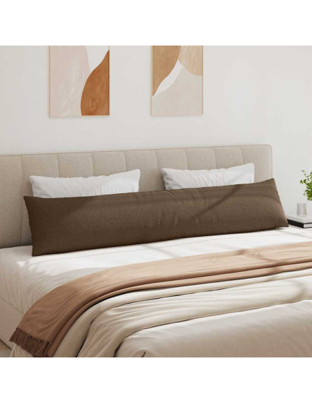 Cuscini da Divano 2 pcs Marrone 200 x 40 cm Tessuto