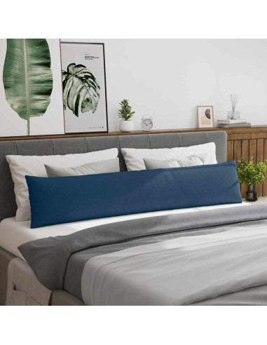 Cuscini da Divano 2 pcs Blu 200 x 40 cm Tessuto