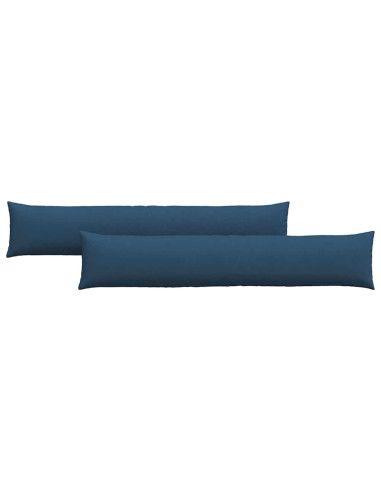 Cuscini da Divano 2 pcs Blu 200 x 40 cm Tessuto