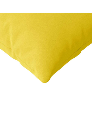 Cuscini da Divano 2 pcs Giallo Chiaro 200 x 40 cm Tessuto