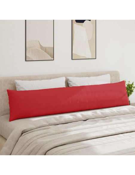 Cuscini da Divano 2 pcs Rosso 200 x 40 cm Tessuto