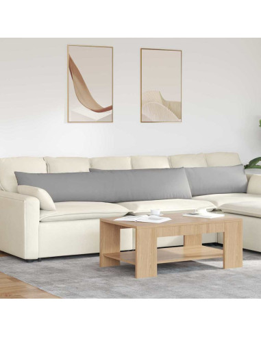 Cuscini da Divano 2 pcs Grigio 200 x 40 cm Tessuto