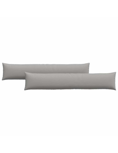 Cuscini da Divano 2 pcs Grigio 200 x 40 cm Tessuto