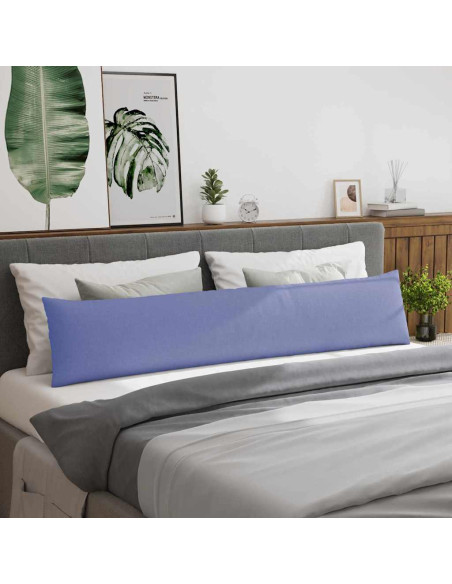 Cuscini da Divano 2 pcs Blu 200 x 40 cm Tessuto