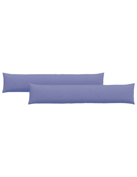 Cuscini da Divano 2 pcs Blu 200 x 40 cm Tessuto