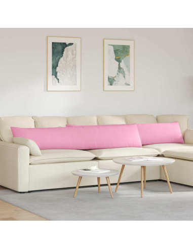 Cuscini da Divano 2 pcs Rosa 200 x 40 cm Tessuto