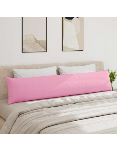 Cuscini da Divano 2 pcs Rosa 200 x 40 cm Tessuto