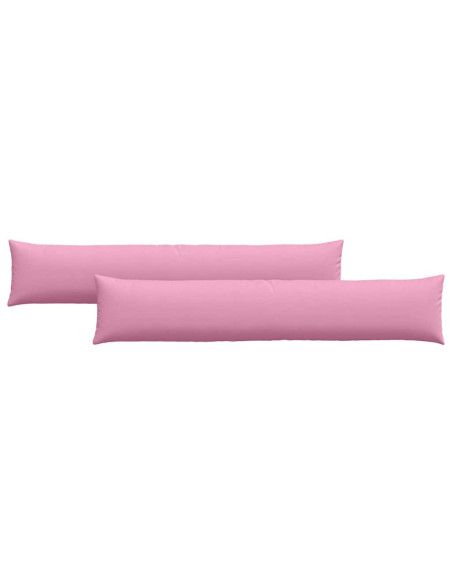 Cuscini da Divano 2 pcs Rosa 200 x 40 cm Tessuto