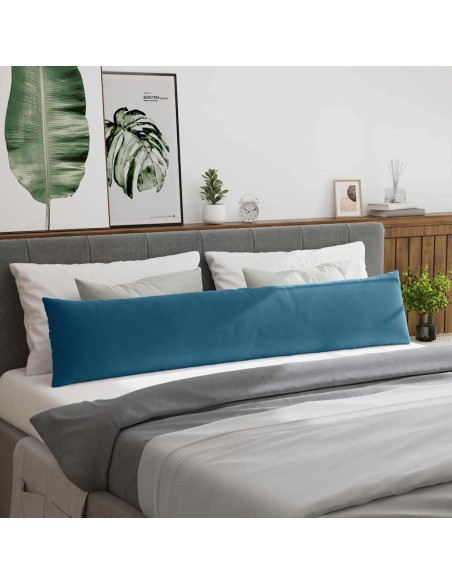 Cuscini da Divano 2 pcs Blu 200 x 40 cm Tessuto in Cords