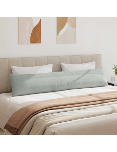 Cuscini da Divano 2 pcs Grigio chiaro 200 x 40 cm