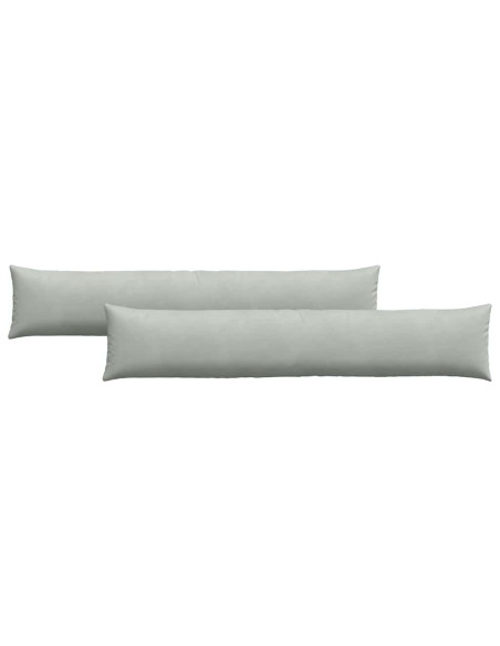 Cuscini da Divano 2 pcs Grigio chiaro 200 x 40 cm