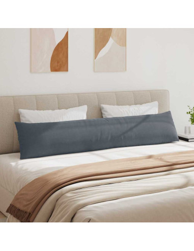 Cuscini da Divano 2 pcs Grigio scuro 200 x 40 cm