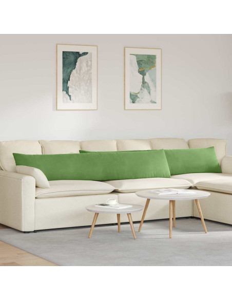 Cuscini da Divano 2 pcs Verde chiaro 200 x 40 cm