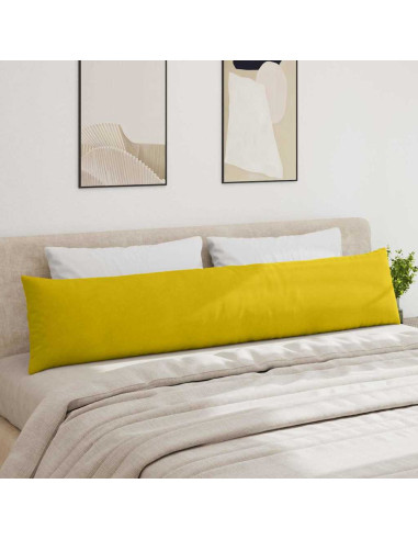 Cuscini da Divano 2 pcs Giallo 200 x 40 cm Tessuto in Cords