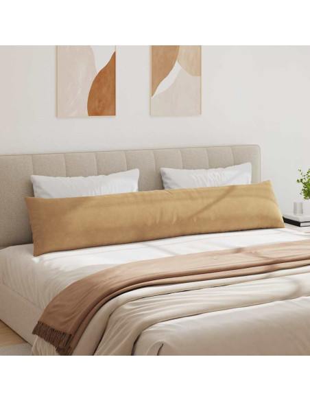 Cuscini da Divano 2 pcs Marrone 200 x 40 cm Tessuto in Cords