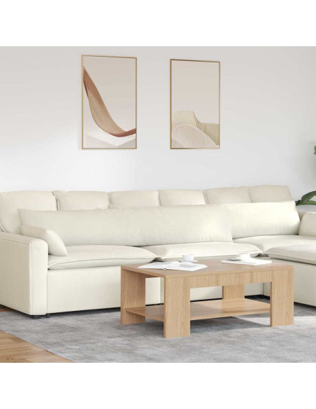 Cuscini da Divano 2 pcs Crema 200 x 40 cm Tessuto in Cords