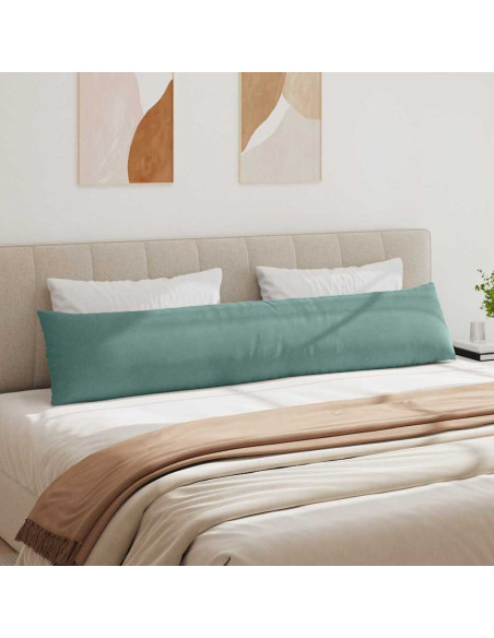 Cuscini da Divano 2 pcs Verde Mare 200 x 40 cm Tessuto in Cords