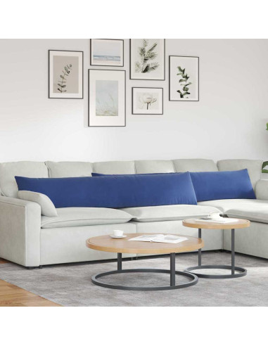 Cuscini da Divano 2 pcs Blu Polizia 200 x 40 cm