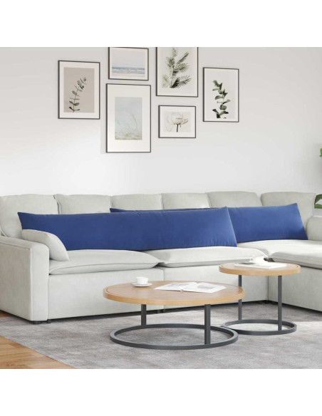 Cuscini da Divano 2 pcs Blu Polizia 200 x 40 cm