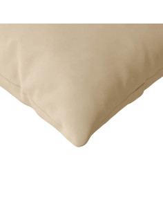 Cuscini da Divano 2 pcs Crema 200 x 40 cm Tessuto 2