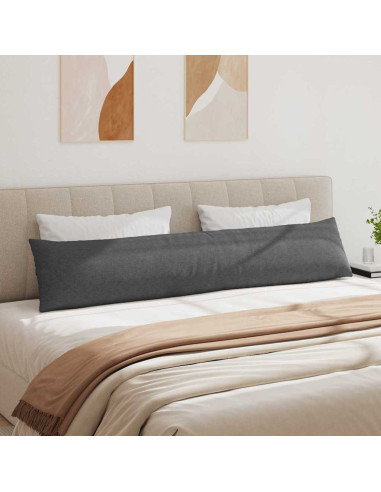 Cuscini da Divano 2 pcs Grigio scuro 200 x 40 cm