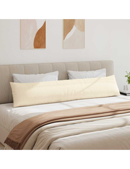 Cuscini da Divano 2 pcs Crema 200 x 40 cm Tessuto in Cords