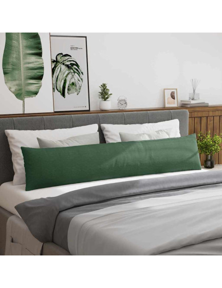 Cuscini da Divano 2 pcs Verde Scuro 200 x 40 cm