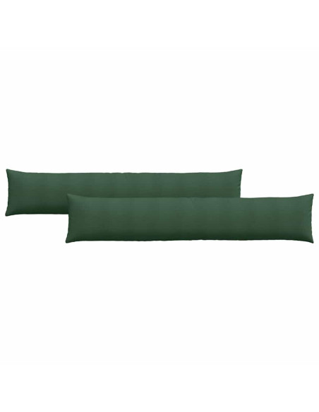 Cuscini da Divano 2 pcs Verde Scuro 200 x 40 cm