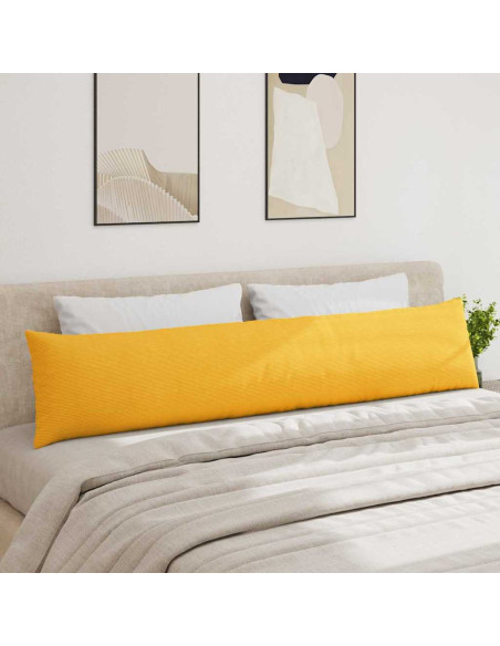 Cuscini da Divano 2 pcs Giallo Chiaro 200 x 40 cm