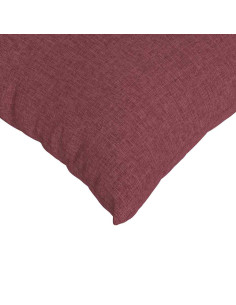 Cuscini da Divano 2 pcs Rosso Vino 45 x 45 cm Tessuto 2