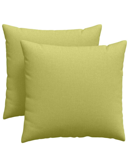 Cuscini da Divano 2 pcs Verde chiaro 45 x 45 cm Tessuto
