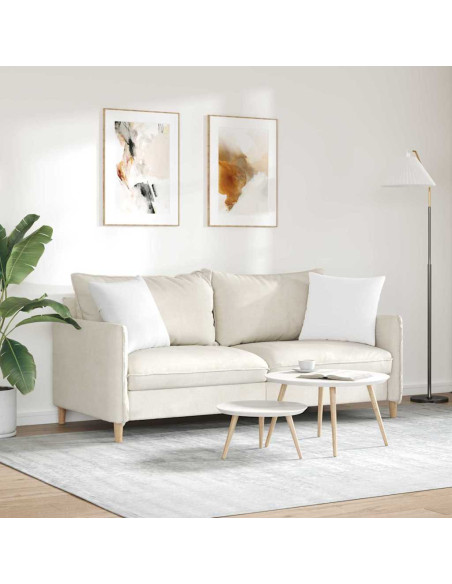 Cuscini da Divano 2 pcs Bianco 45 x 45 cm Tessuto