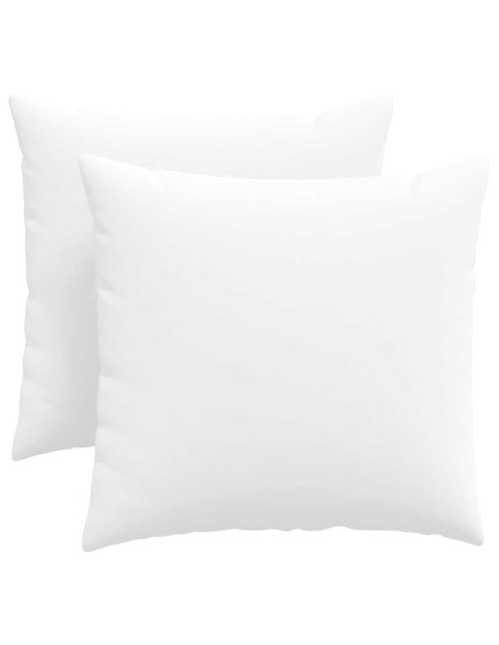 Cuscini da Divano 2 pcs Bianco 45 x 45 cm Tessuto