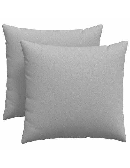 Cuscini da Divano 2 pcs Grigio 45 x 45 cm Tessuto