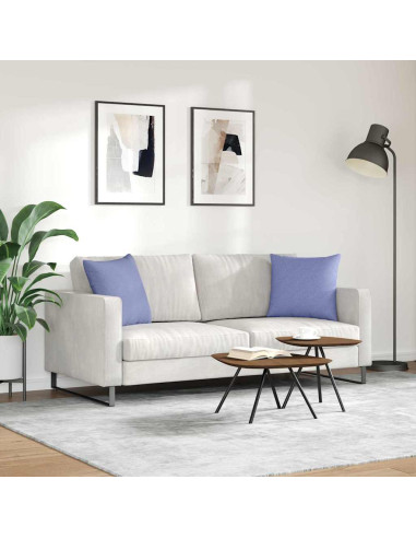 Cuscini da Divano 2 pcs Blu 45 x 45 cm Tessuto