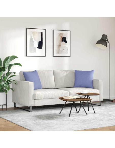 Cuscini da Divano 2 pcs Blu 45 x 45 cm Tessuto