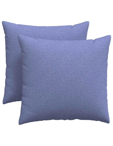 Cuscini da Divano 2 pcs Blu 45 x 45 cm Tessuto
