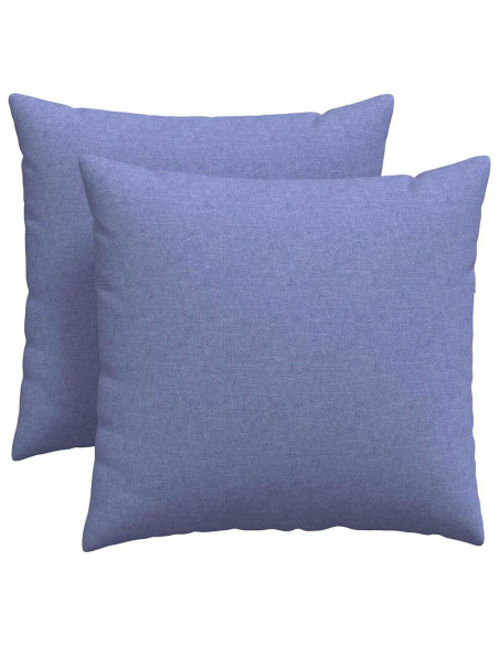 Cuscini da Divano 2 pcs Blu 45 x 45 cm Tessuto