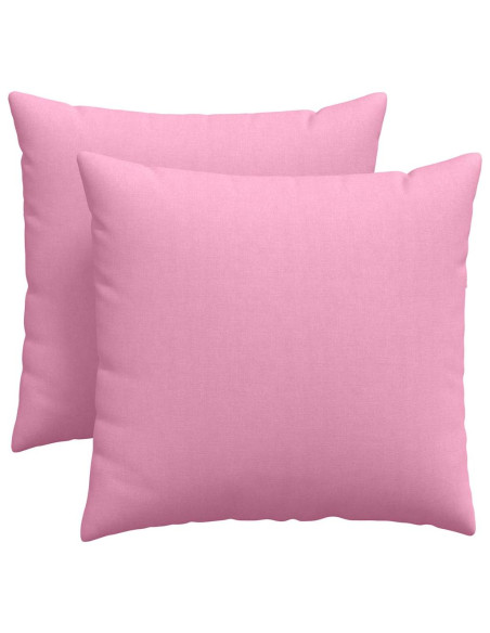 Cuscini da Divano 2 pcs Rosa 45 x 45 cm Tessuto