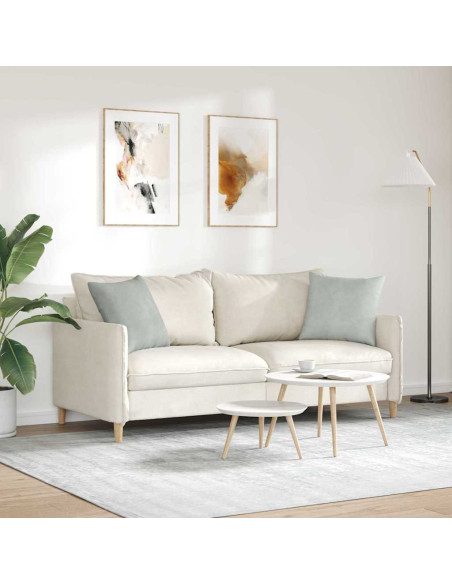 Cuscini da Divano 2 pcs Grigio chiaro 45 x 45 cm