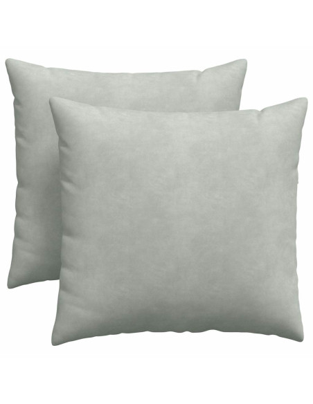Cuscini da Divano 2 pcs Grigio chiaro 45 x 45 cm
