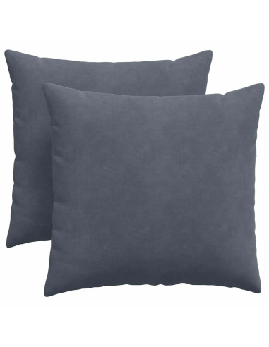 Cuscini da Divano 2 pcs Grigio scuro 45 x 45 cm