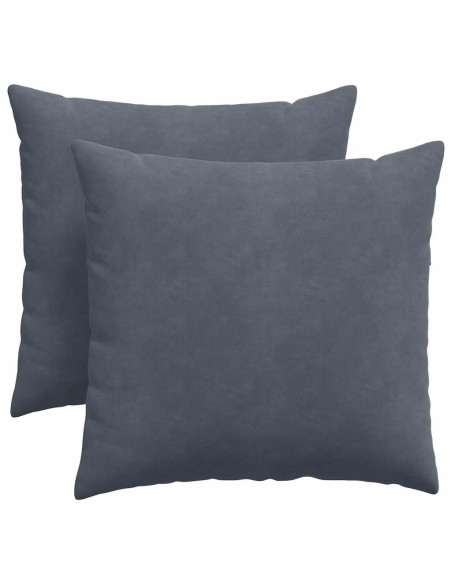 Cuscini da Divano 2 pcs Grigio scuro 45 x 45 cm