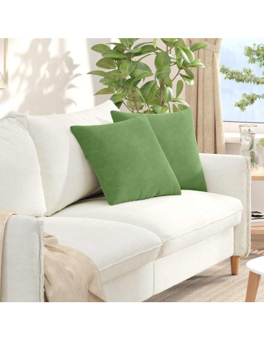 Cuscini da Divano 2 pcs Verde chiaro 45 x 45 cm