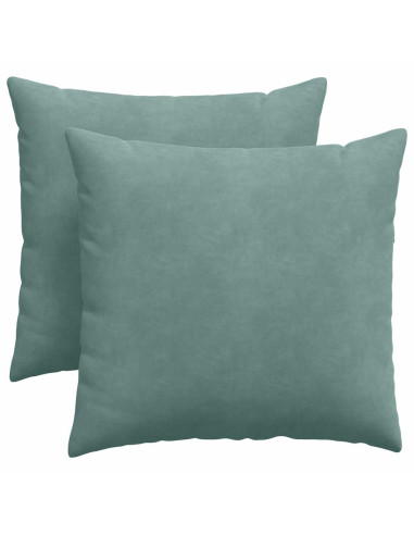 Cuscini da Divano 2 pcs Verde Mare 45 x 45 cm Tessuto in Cords