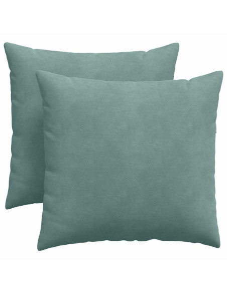 Cuscini da Divano 2 pcs Verde Mare 45 x 45 cm Tessuto in Cords