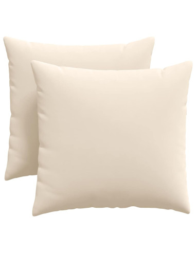 Cuscini da Divano 2 pcs Beige 45 x 45 cm Tessuto