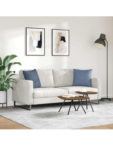 Cuscini da Divano 2 pcs Blu 45 x 45 cm Tessuto in Cords