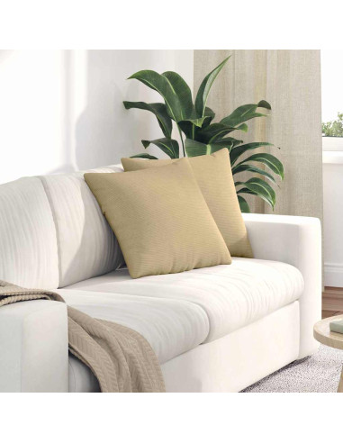 Cuscini da Divano 2 pcs Grigio Verde 45 x 45 cm